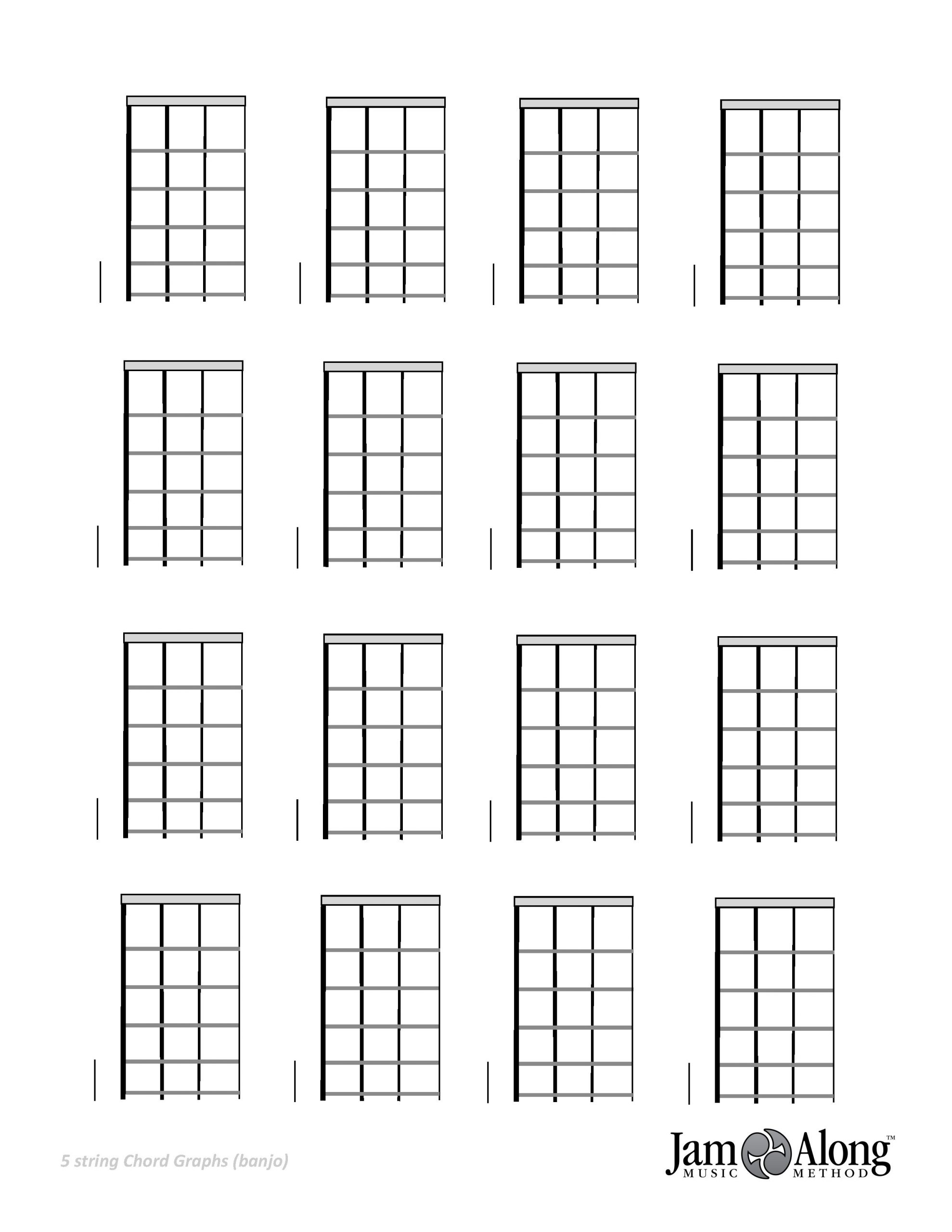 Music Paper and Blank Charts - JamAlong Music Method